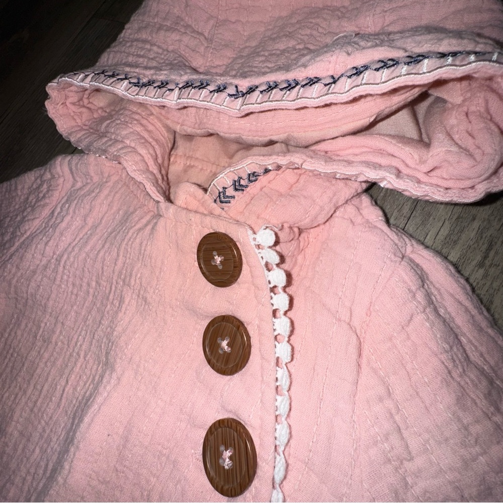 Artisan Ny Pink Boho Hooded Jacket - Picture 6 of 11